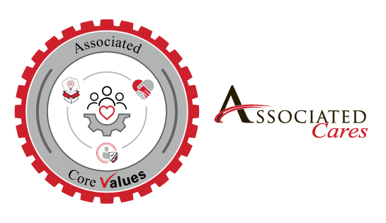 Core Values logo and Associated Cares logo