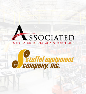 Associated and Stoffel Equipment Company logos