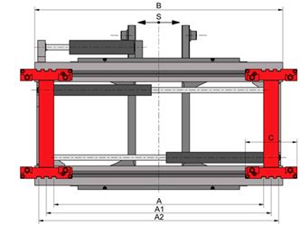 forklift fork positioner