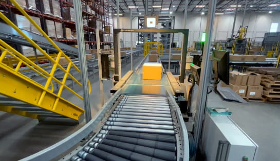 Barcode scanning, in-motion weighing, dimensioning