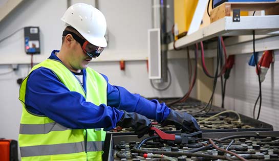 forklift battery handling safety