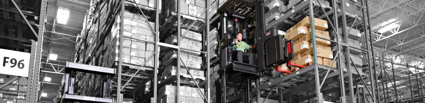 Zoning and Positioning on a Swing Reach Forklift