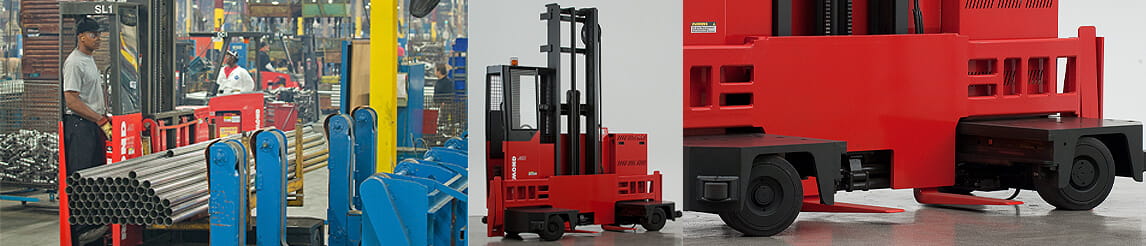 sideloader, long load forklift, transtacker