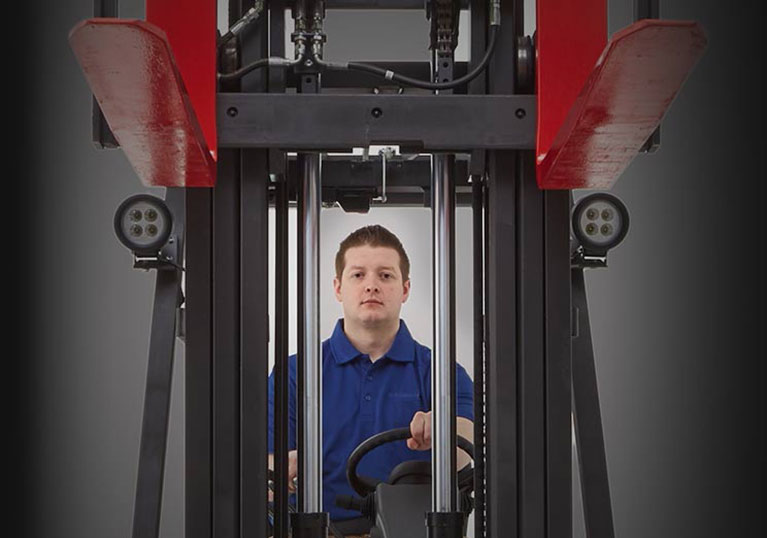 visibility on Raymond forklift