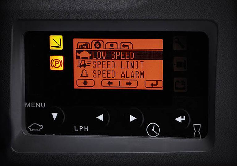 Raymond forklift operator display