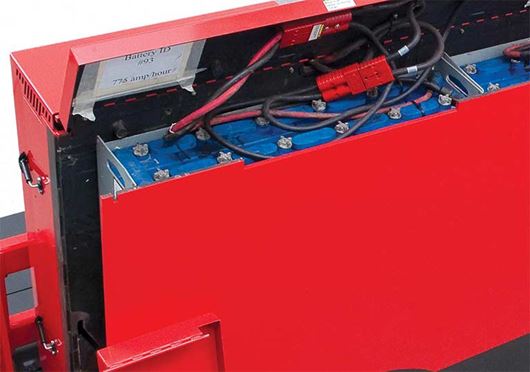 Raymond Sideloader Easy Battery Access