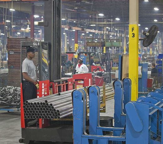 Raymond Sideloader Fork Tilt